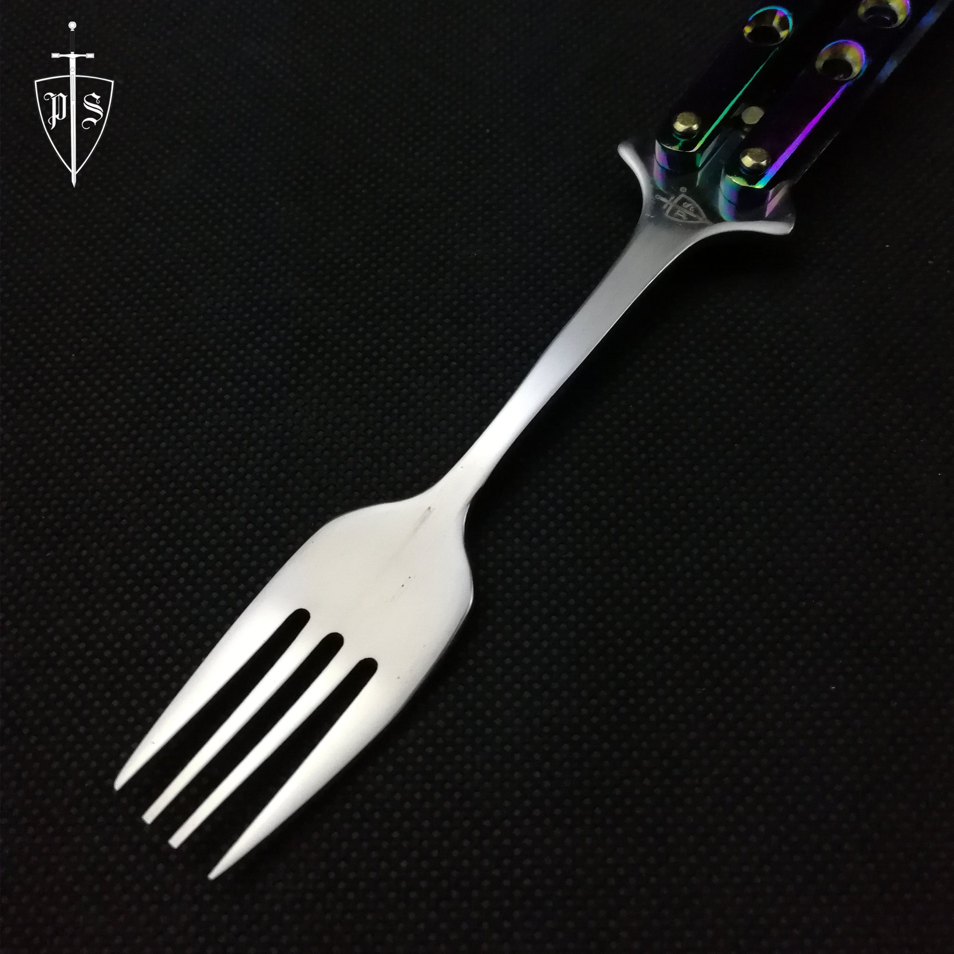 3 3/4" Butterfly Fork, Rainbow