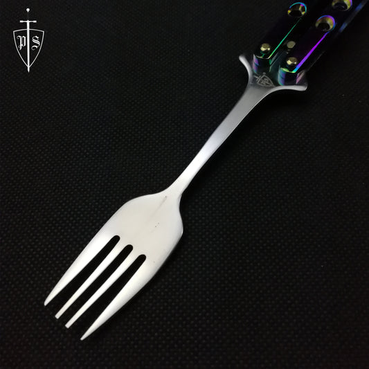 3 3/4" Butterfly Fork, Rainbow