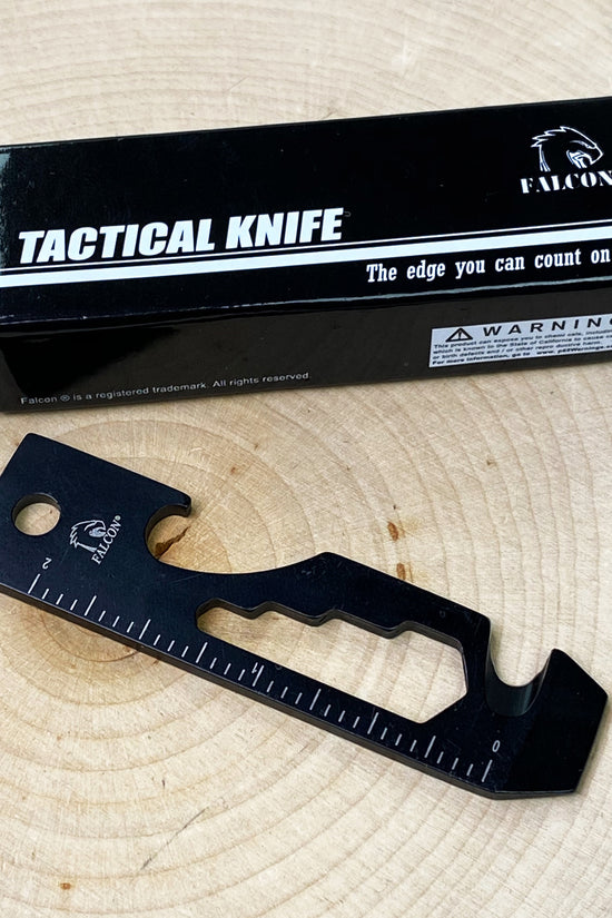 Falcon Black Multi-Tool - 2.7" 8-in-1 Multi-Tool Keychain
