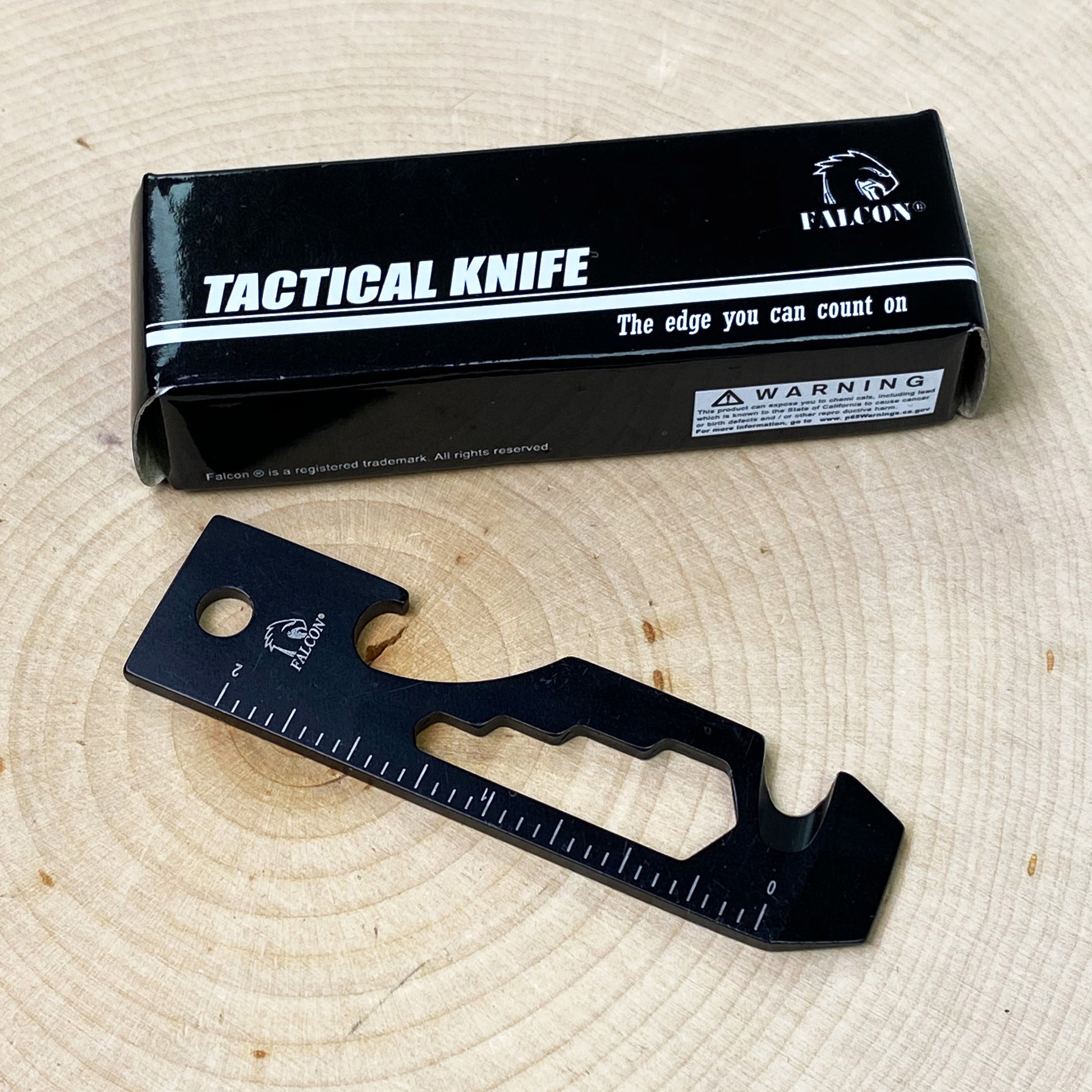 Falcon Black Multi-Tool - 2.7" 8-in-1 Multi-Tool Keychain