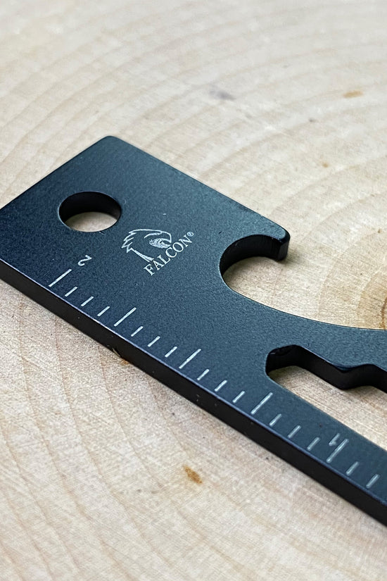 Falcon Black Multi-Tool - 2.7" 8-in-1 Multi-Tool Keychain