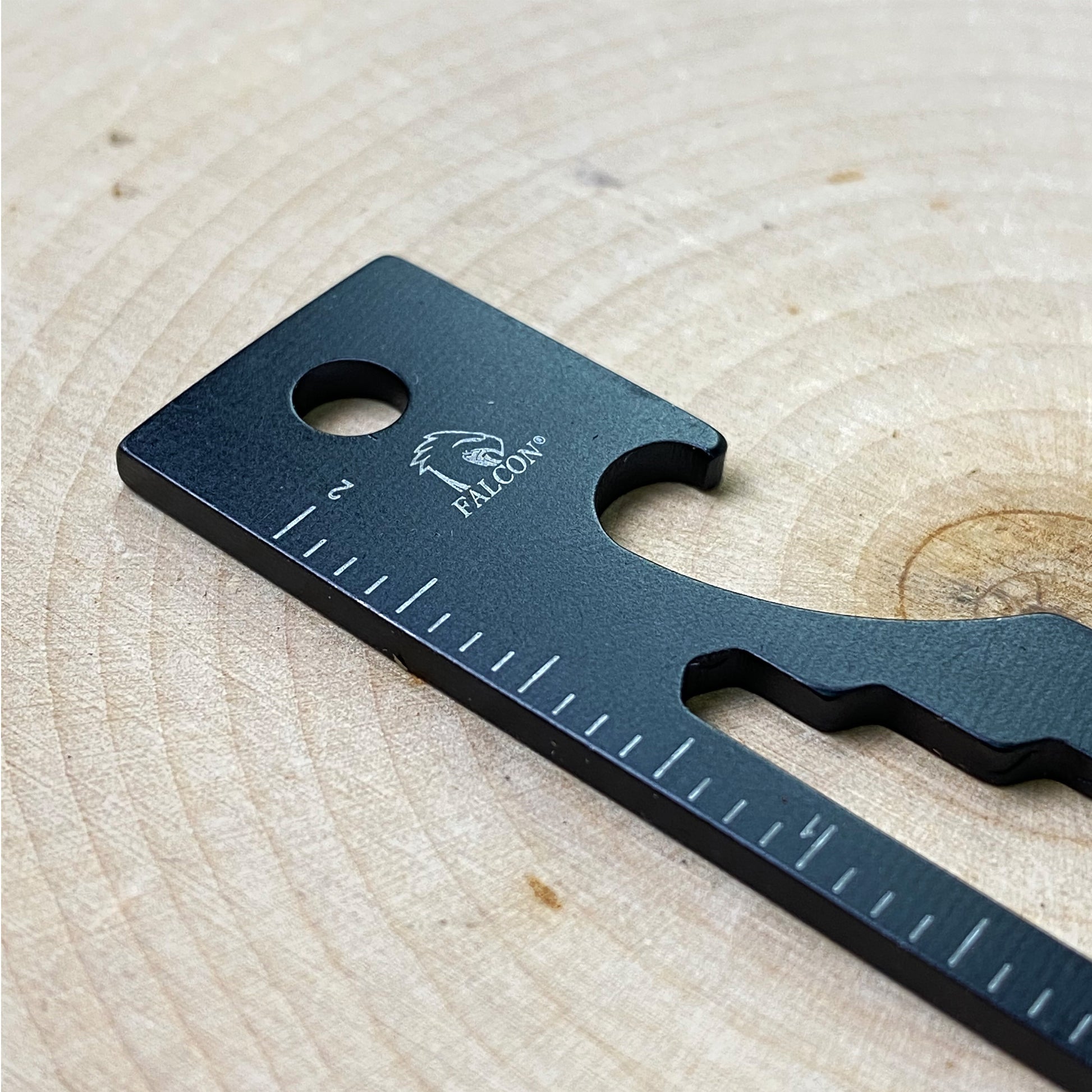 Falcon Black Multi-Tool - 2.7" 8-in-1 Multi-Tool Keychain