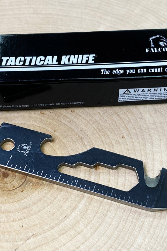 Falcon Keychain Multitool for Outdoor Use - 2.7" 8-in-1 Multi-Tool Keychain
