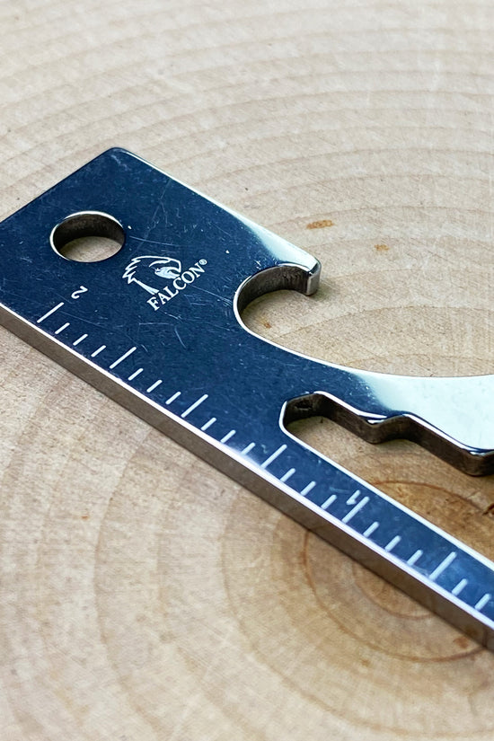 Falcon Keychain Multitool for Outdoor Use - 2.7" 8-in-1 Multi-Tool Keychain