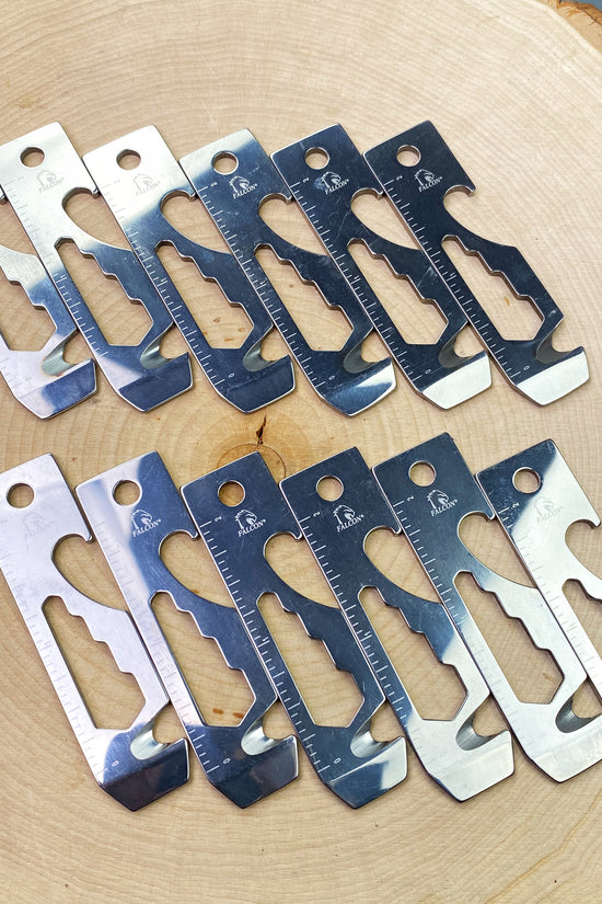 Falcon Keychain Multitool for Outdoor Use - 2.7" 8-in-1 Multi-Tool Keychain