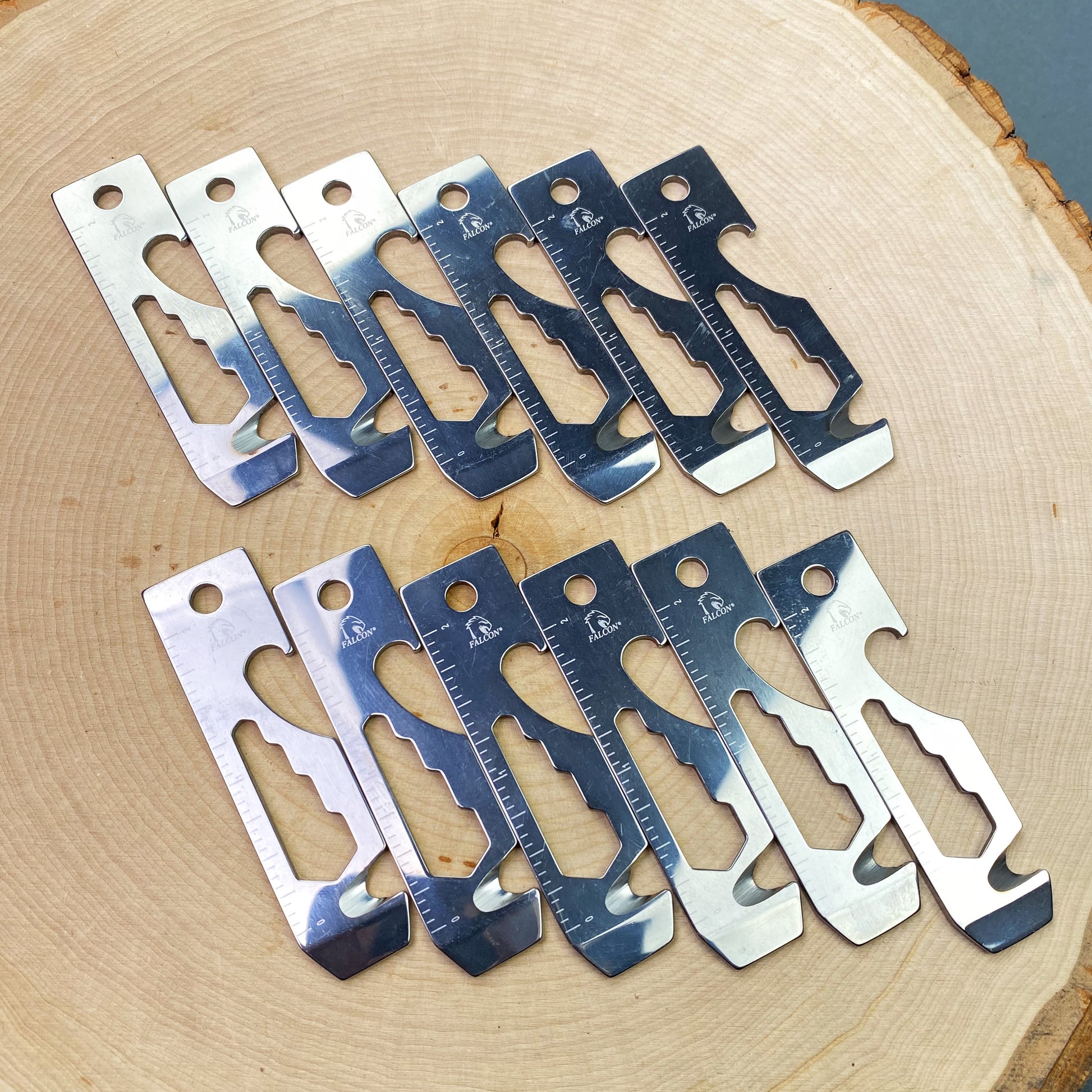Falcon Keychain Multitool for Outdoor Use - 2.7" 8-in-1 Multi-Tool Keychain