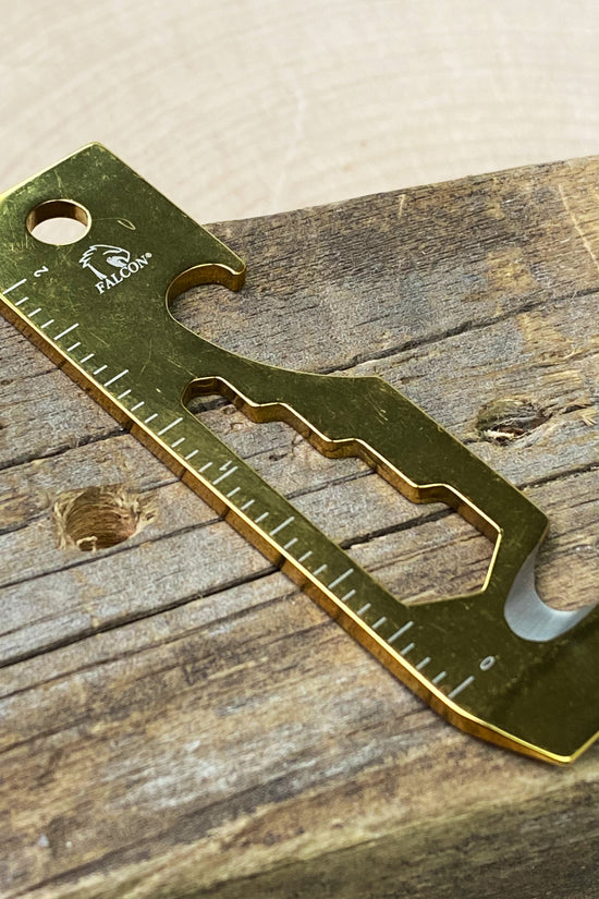 Falcon Gold Multi-Tool - 2.7" 8-in-1 Multi-Tool Keychain