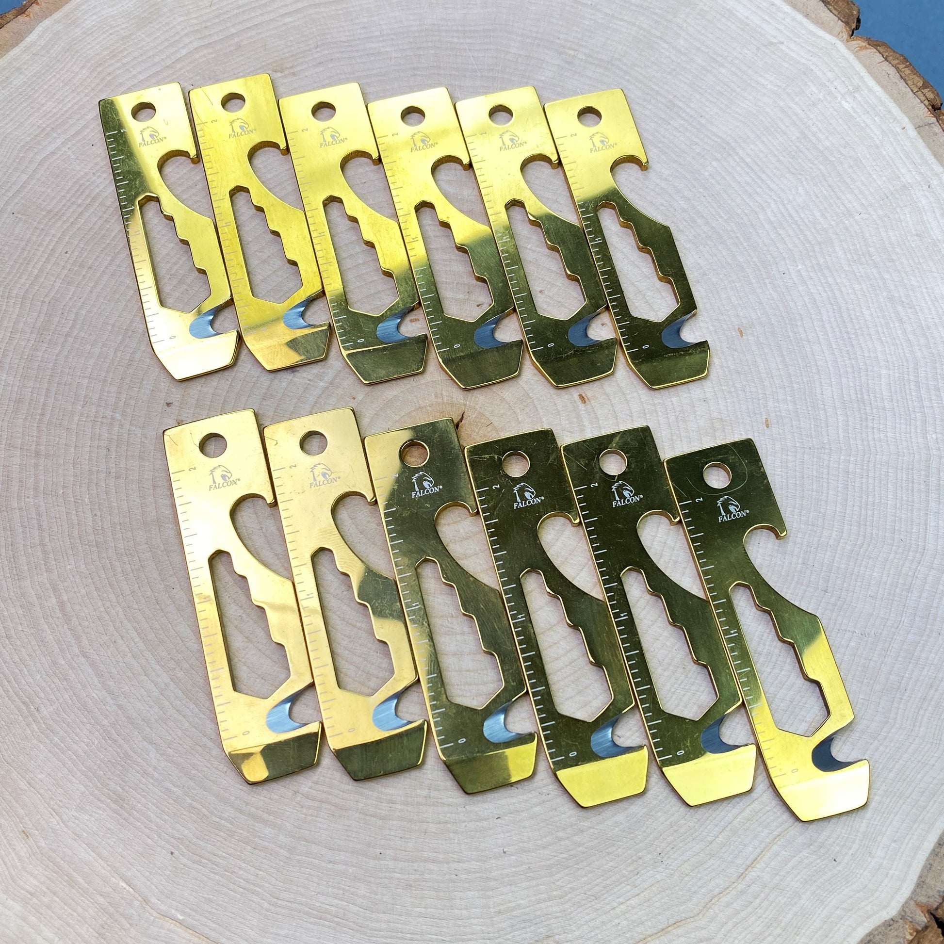 Falcon Gold Multi-Tool - 2.7" 8-in-1 Multi-Tool Keychain