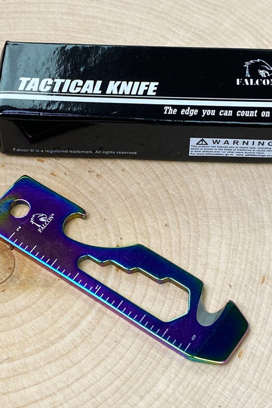 Falcon Rainbow Multi-Tool - 2.7" 8-in-1 Multi-Tool Keychain