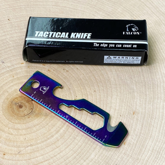 Falcon Rainbow Multi-Tool - 2.7" 8-in-1 Multi-Tool Keychain