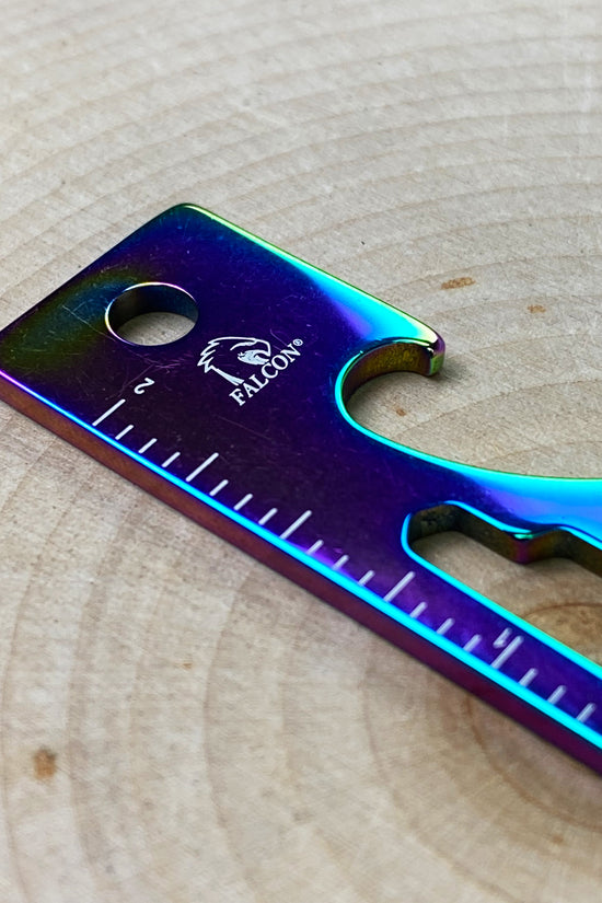 Falcon Rainbow Multi-Tool - 2.7" 8-in-1 Multi-Tool Keychain