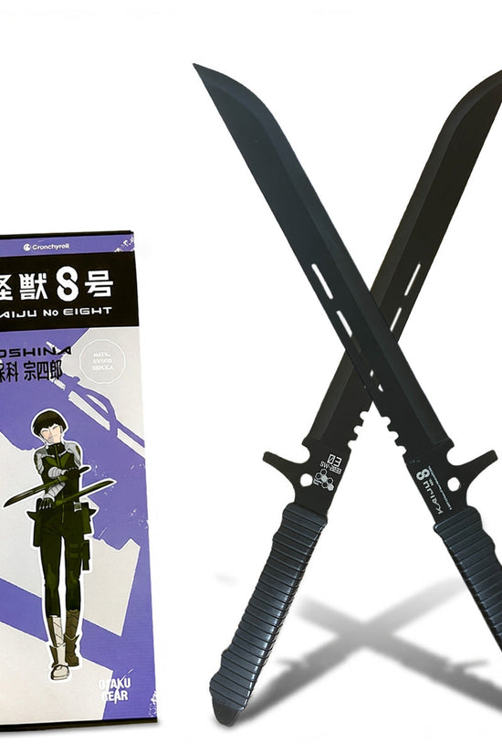 Officially Licensed Kaiju No. 8 Metal Hoshina's Swords cosplay collectible prop product photo