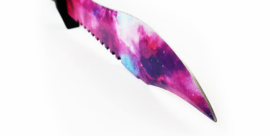 12" Hunting Knife Galaxy Purple Blade Tactical Knife