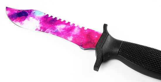 12" Hunting Knife Galaxy Purple Blade Tactical Knife