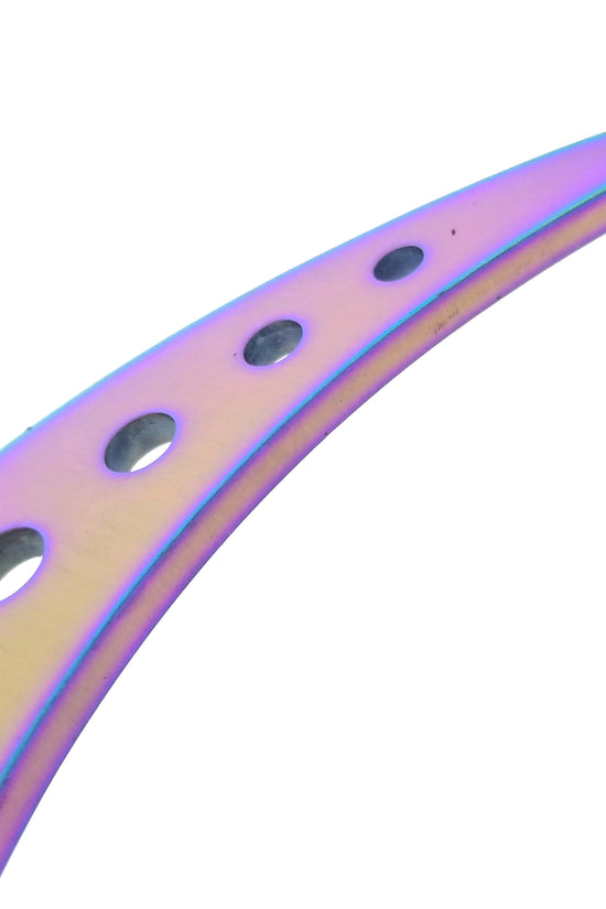 3" Rainbow Blade / Black Handle / Tactical Knife