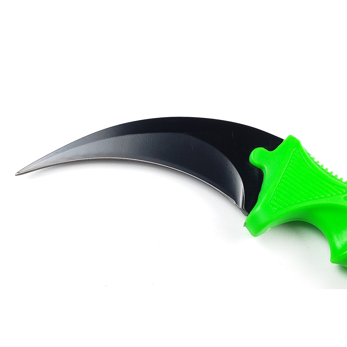 Falcon 7 1/2"Black & Green Handle Necklace Knife (Karambit)