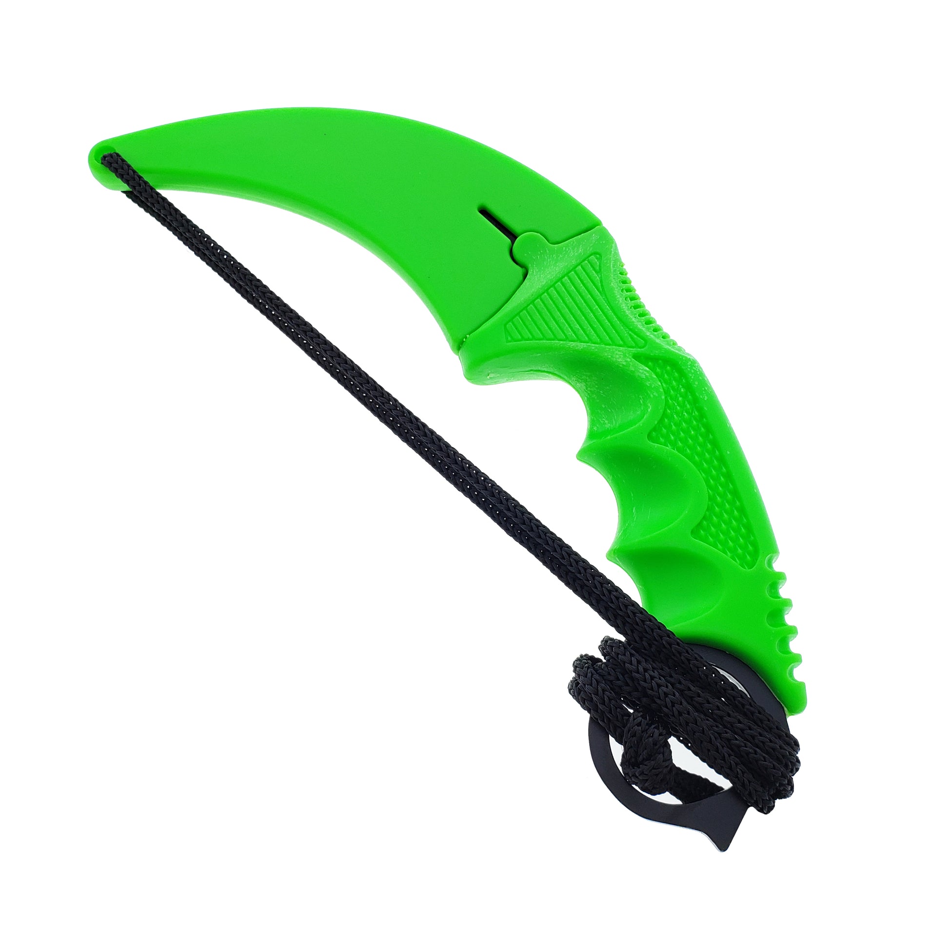 Falcon 7 1/2"Black & Green Handle Necklace Knife (Karambit)