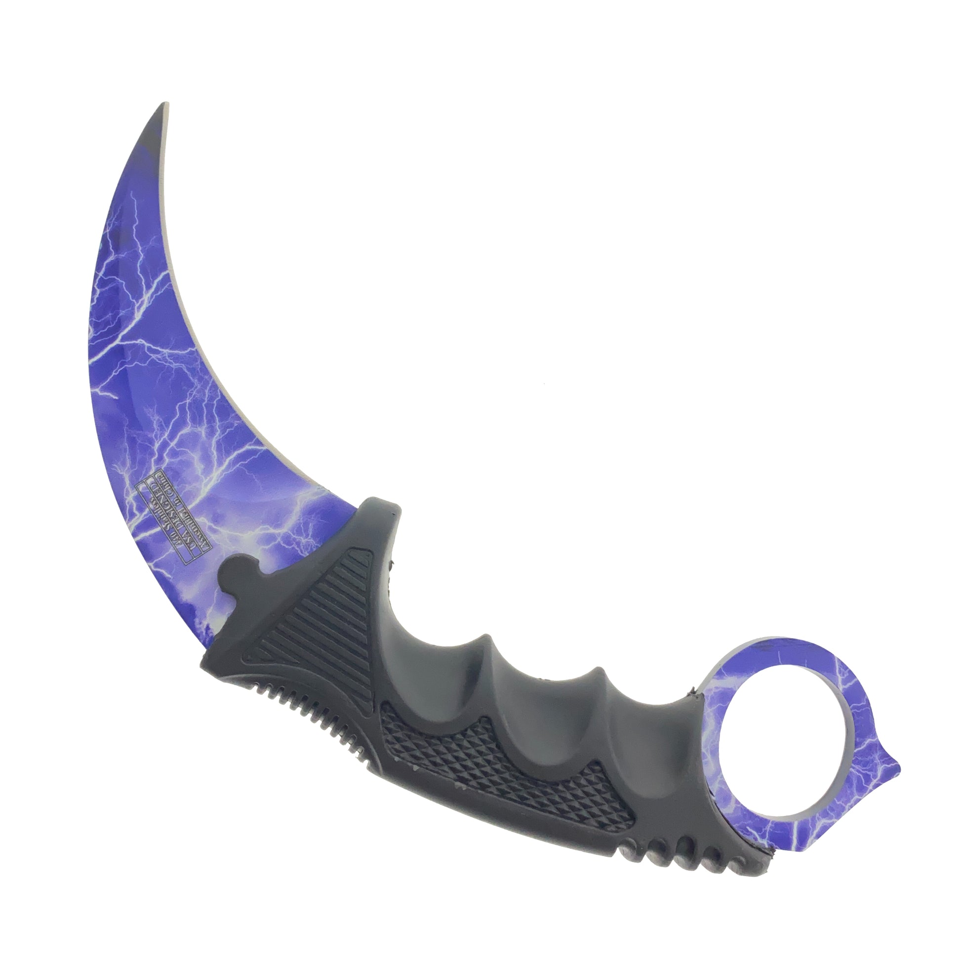 Falcon 7 1/2" Blue Thunder Necklace Knife (Karambit)