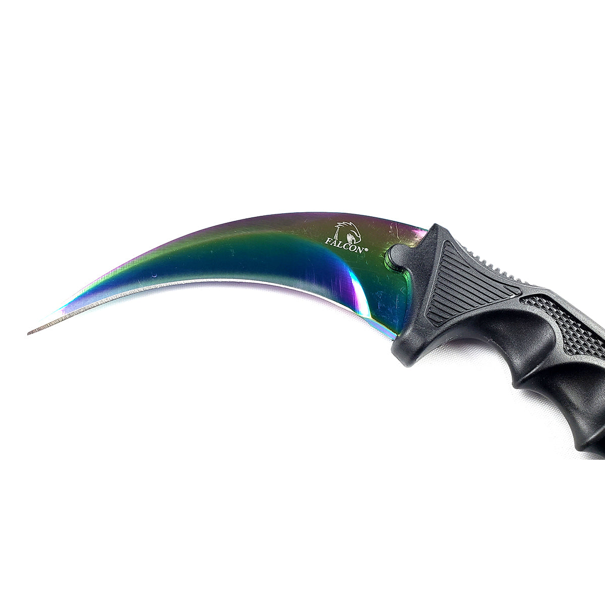 Falcon 7 1/2" Rainbow Necklace Knife (Karambit)