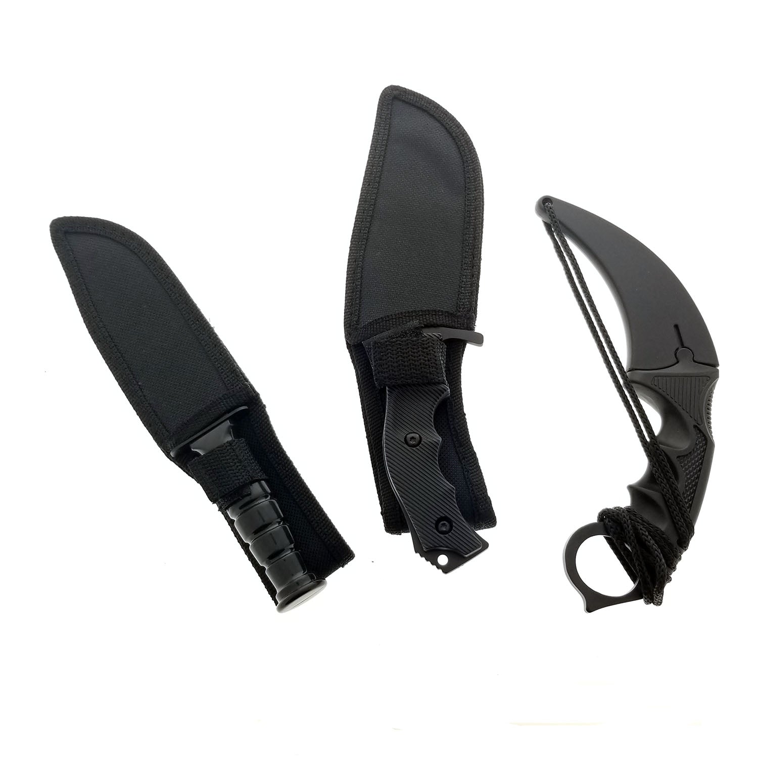 Falcon 3 PCS Set. Tactical Knives & Karambit