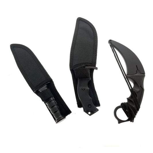 Falcon 3 PCS Set. Tactical Knives & Karambit