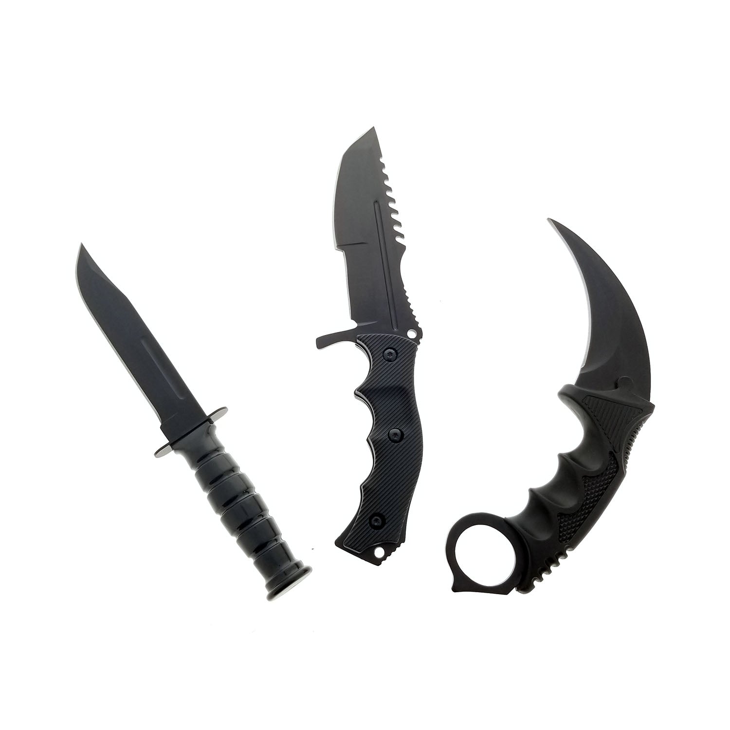 Falcon 3 PCS Set. Tactical Knives & Karambit