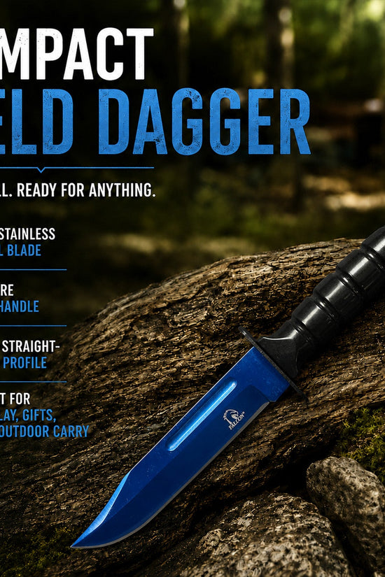 Falcon 3 Piece Set Blue Blade / Black Handle / Tactical Knife