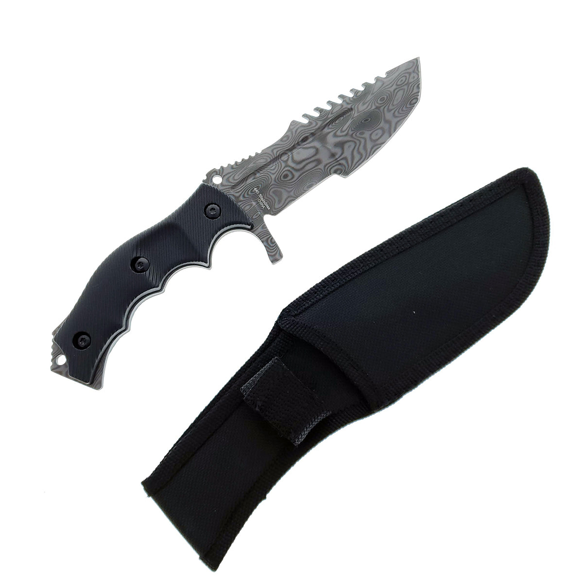 Falcon 3 PCS Damascus Set. Tactical Knives & Karambit