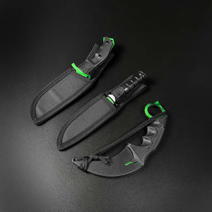 Falcon 3 PCS Green Set. Tactical Knives & Karambit
