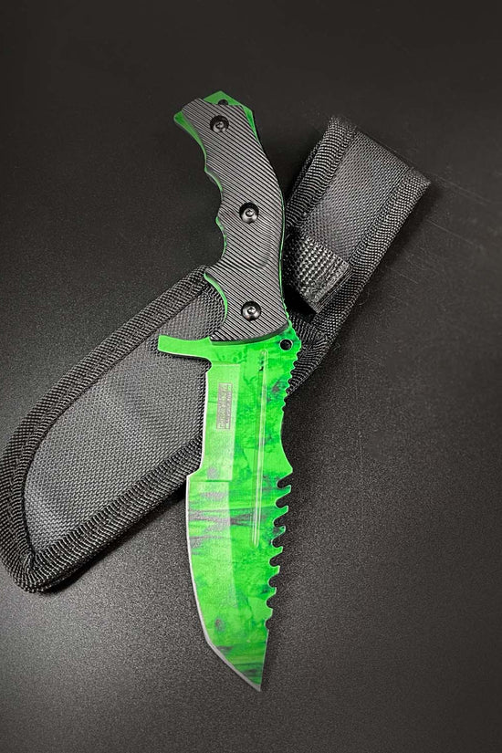 Falcon 3 PCS Green Set. Tactical Knives & Karambit