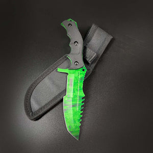 Falcon 3 PCS Green Set. Tactical Knives & Karambit