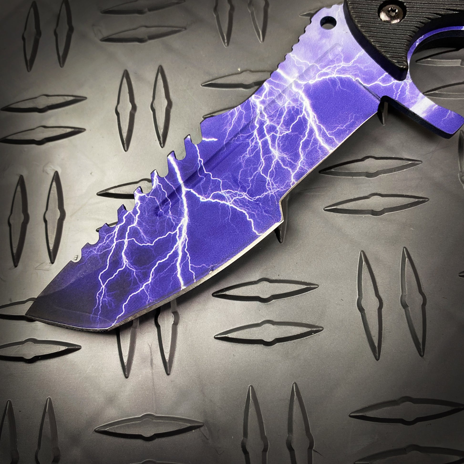 Falcon 3 PCS Blue Thunder Set. Tactical Knives & Karambit