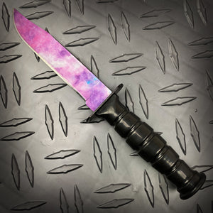 Falcon 3 PCS Pink Galaxy Set. Tactical Knives & Karambit