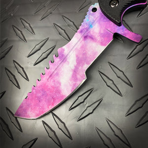 Falcon 3 PCS Pink Galaxy Set. Tactical Knives & Karambit