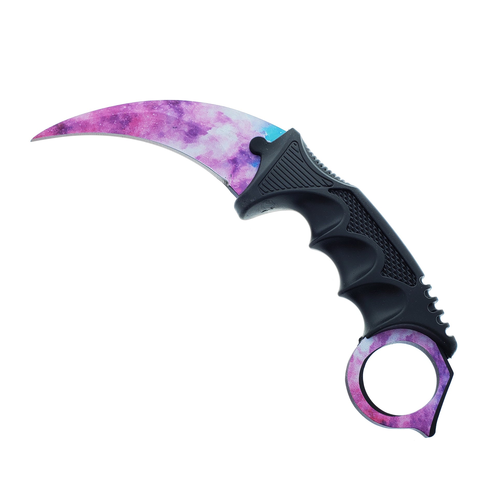 Falcon 3 PCS Pink Galaxy Set. Tactical Knives & Karambit