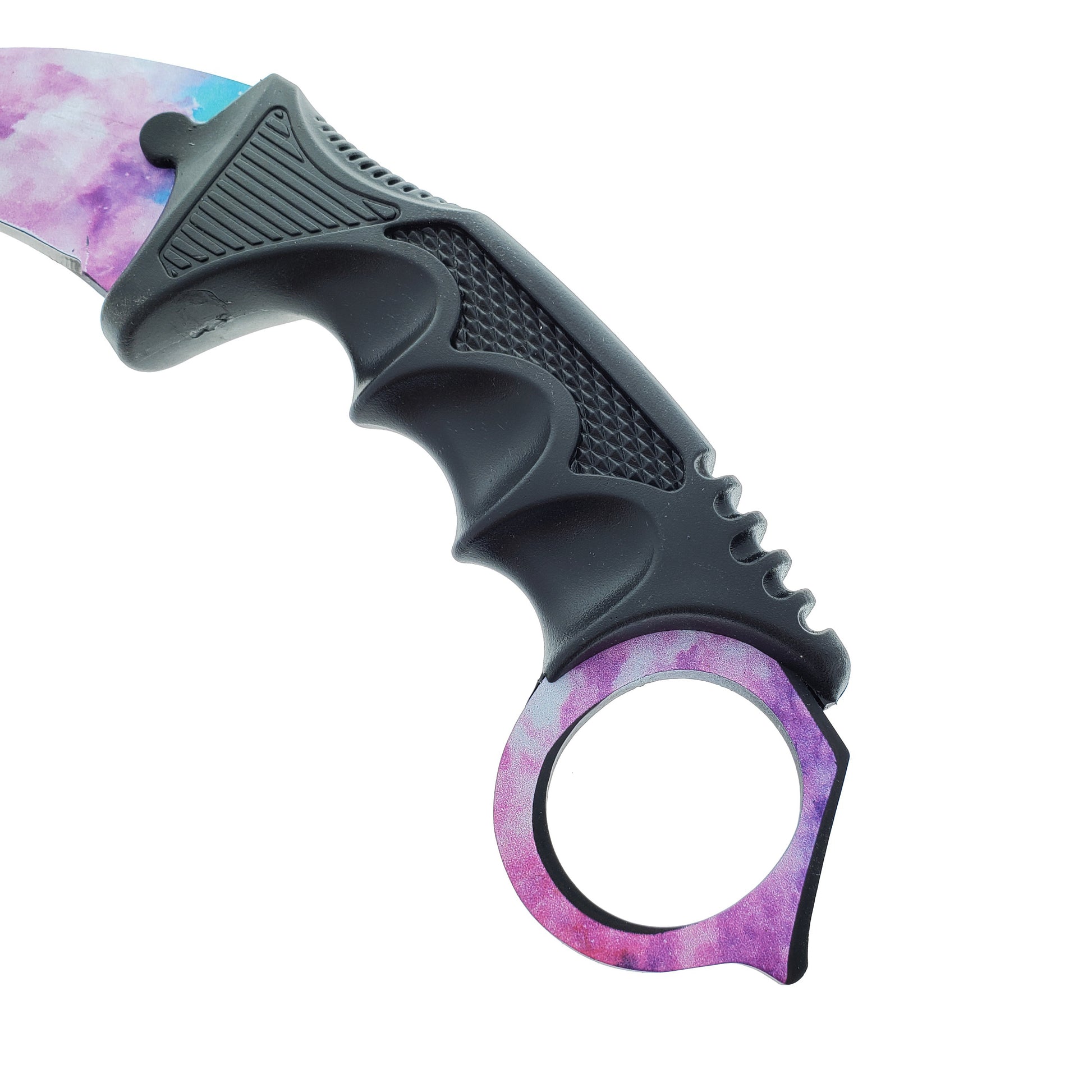 Falcon 3 PCS Pink Galaxy Set. Tactical Knives & Karambit