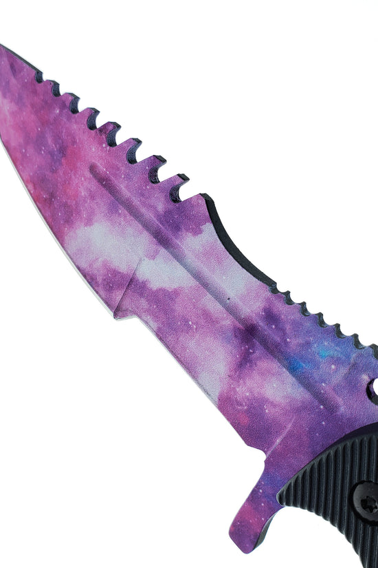 Falcon 3 PCS Pink Galaxy Set. Tactical Knives & Karambit