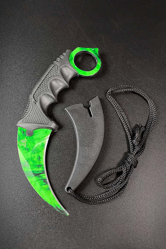 Falcon 3 PCS Green Set. Tactical Knives & Karambit
