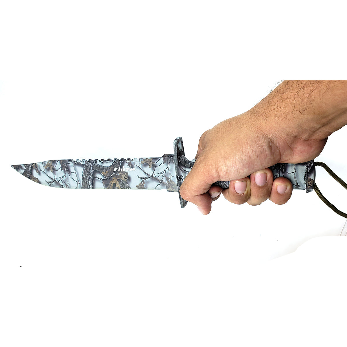 Outlander 9" White Camo Blade Hunting Knife