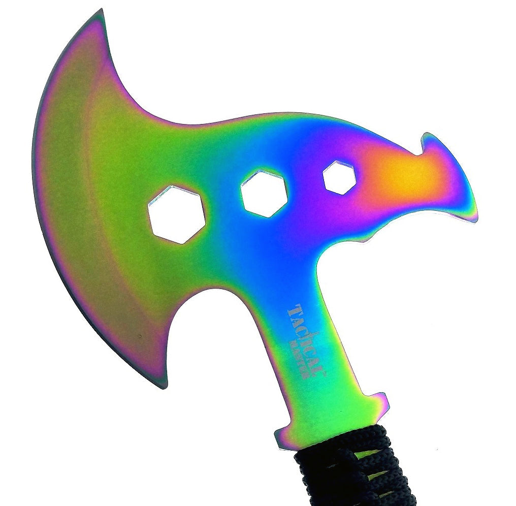 Tactical Master 12" Overall Rainbow Multi-Tool Axe