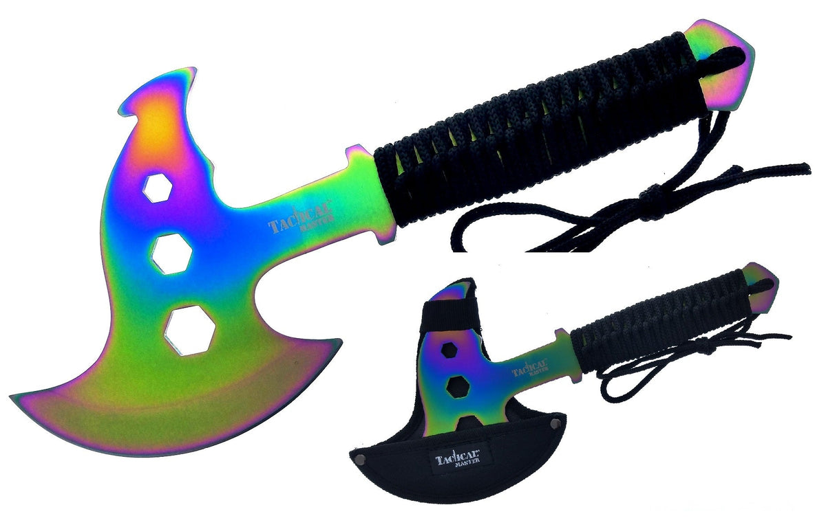 Tactical Master 12" Overall Rainbow Multi-Tool Axe