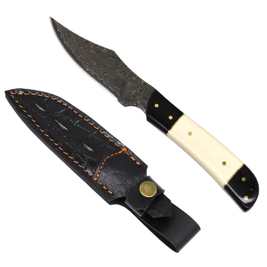 Rocky Mountain Damascus Hunting Knife – Micarta Handle