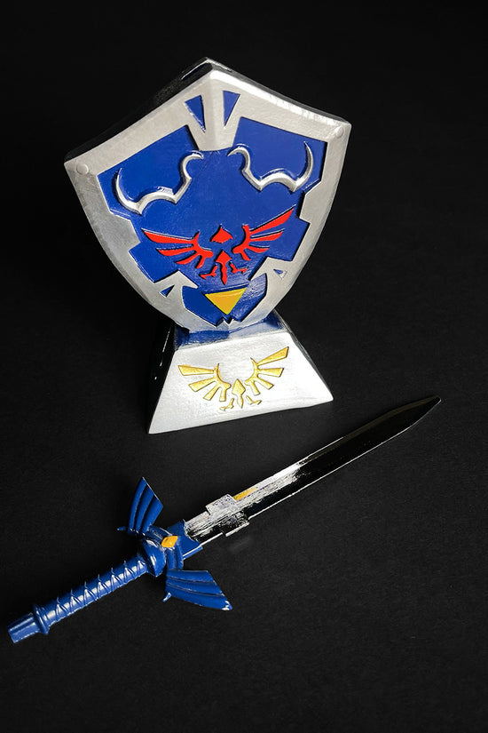 6.5" Blue letter opener w/ stone