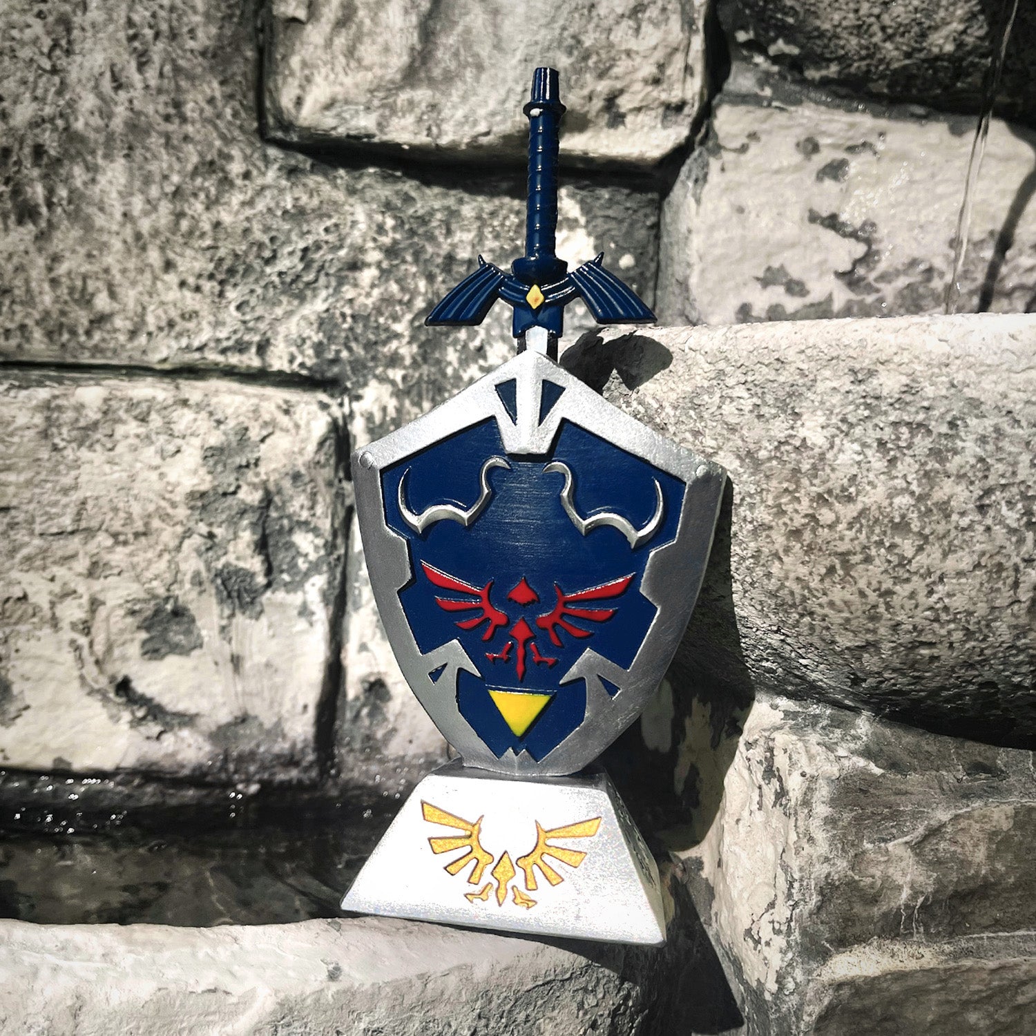 6.5" Blue letter opener w/ stone