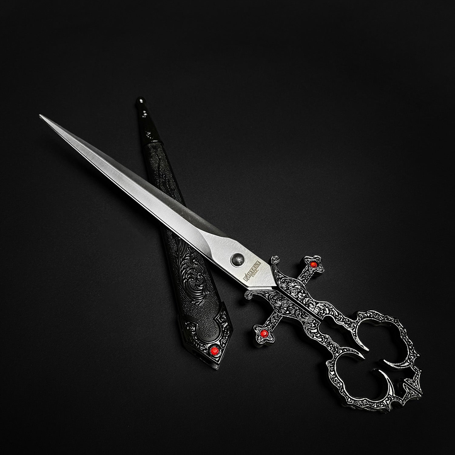 10 1/4" Black Bodice Scissors Dagger