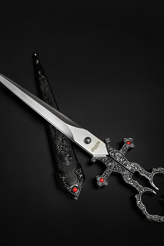 10 1/4" Black Bodice Scissors Dagger