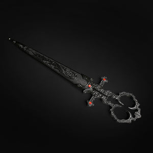 Fantasy Dagger Scissors - Black Renaissance Fantasy Dagger Scissors