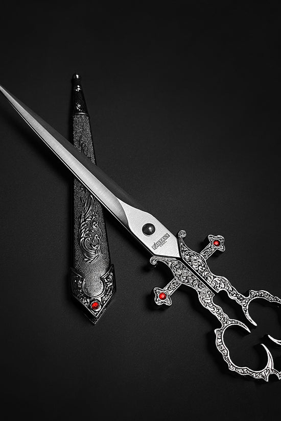 10 1/4" Silver Bodice Scissors Dagger