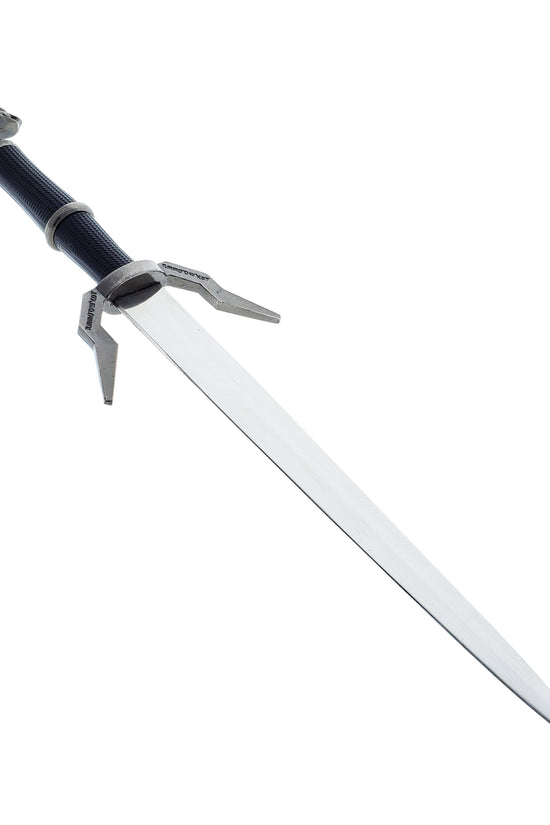 15.75" Black Medieval Sword w/Black Plastic Scabbard