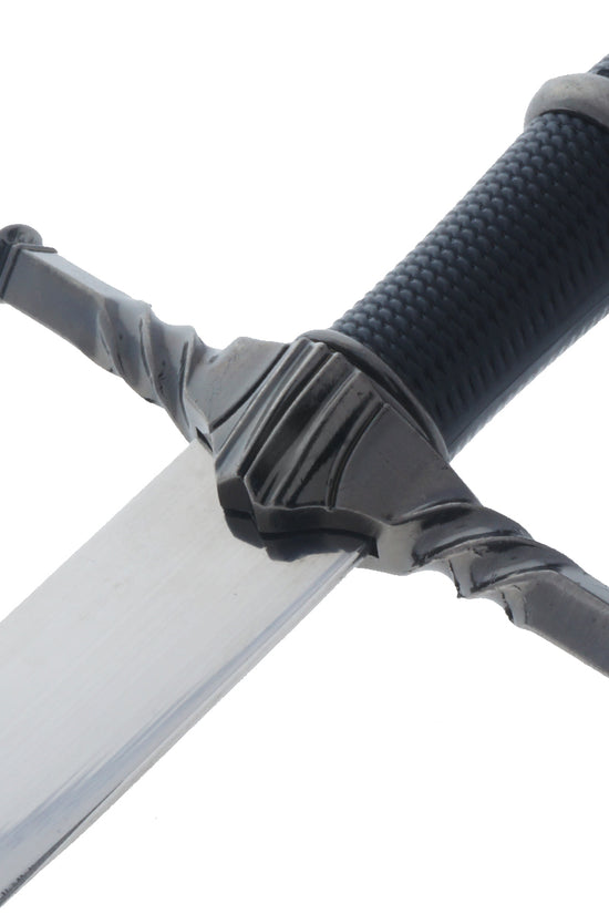 Black Wolf Head Medieval Dagger w/Plastic Scabbard